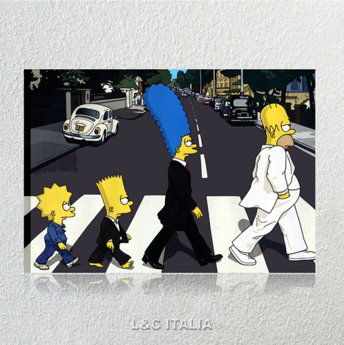 The simpson beatles quadro - the,