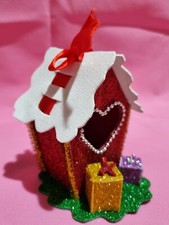 Casetta Natalizia Porta Dolci Per Albero Addobbo in Crepla idea regalo natale