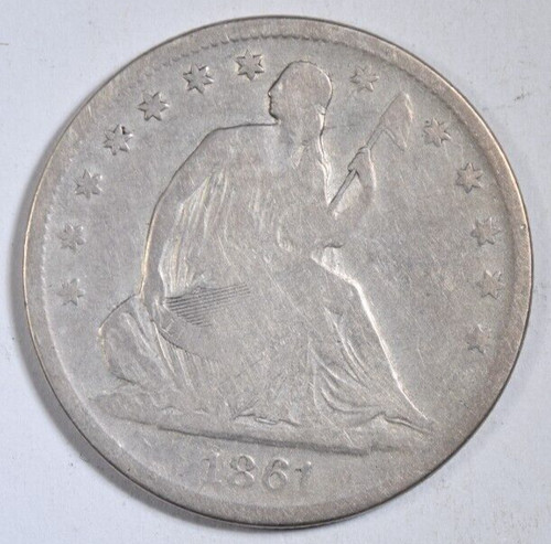1861 mezzo dollaro - 1861-s,