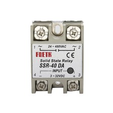 Relè Statico 40A Monofase AC 3-32Vdc 24-380Vac SSR-40DA