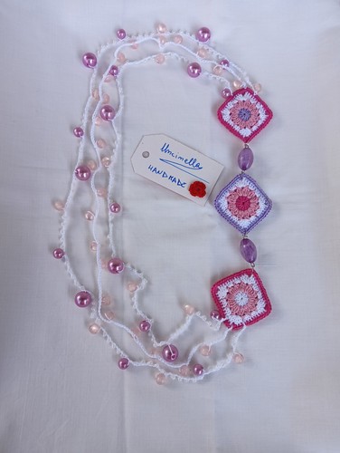 Collana con mattonelle granny - mattonelle,