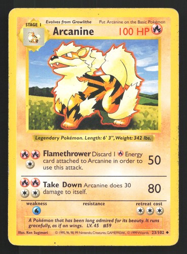 Arcanine 102 set base - 23/102,