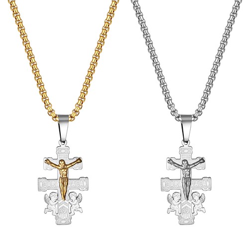 Collana amuleto cristo - collana,