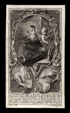 santino incisione 1700 S.FULGENZIO V. DI RUSPE  pfeffel
