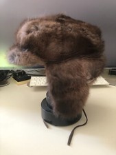 Colbacco vera pelliccia di Visone, Unisex, originale russo, ottime condizioni