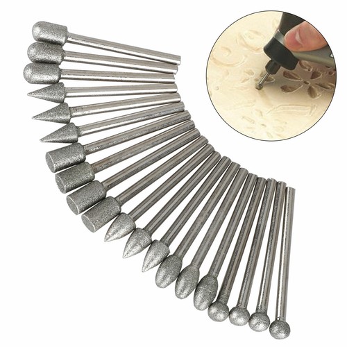 Set punte diamantate pezzi - punte,
