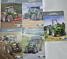 brochuer trattori deutz fahr depliant agrotron ttv macchine agricole lotto 5 pz 