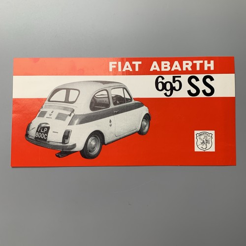 Fiat abarth 695 brochure - abarth, ss