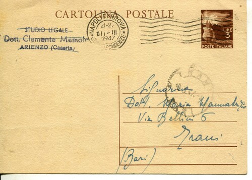 Cartolina postale lire - cartolina, postale-lire