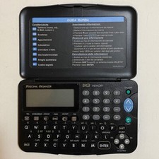 Personal Organizer 8 KB Memory Italiano Richiudibile Nero Vintage Retro
