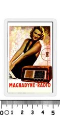 calamita pubblicitaria magnadyne radio transistor torino seleco tv televisore