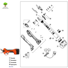 RICAMBI PER STOCKER FORBICE MAGMA E-35 TP ORIGINALI - Lama, Controlama, Batteria