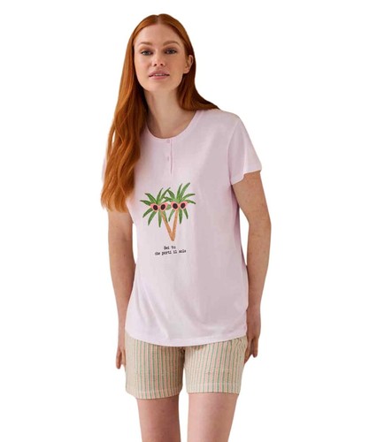 Pigiama donna corto jersey - pigiama,