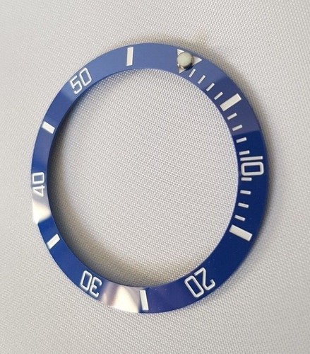 Lunetta ceramica bianca blu