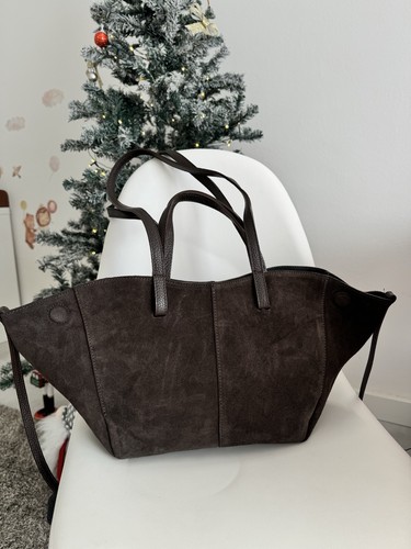Borsa pelle scamosciato donna - scamosciato,
