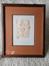 Salvador Dalì "La Montre Molle" acquaforte originale con certificato di autenticità allegato