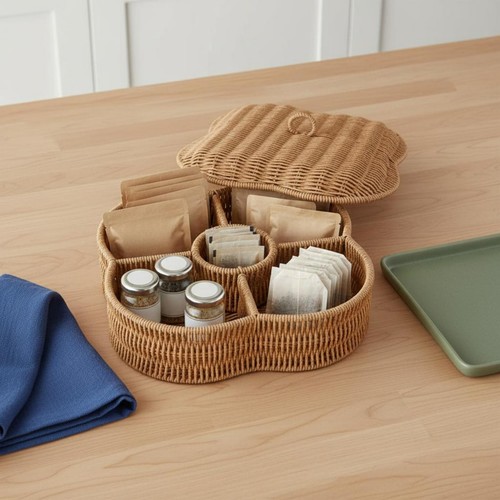 Cesto finta rattan - cesto,