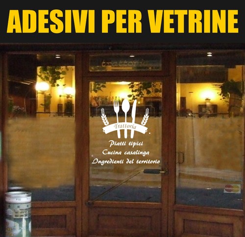 Adesivi trattoria ristorante - trattoria,