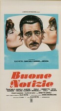 adesivo vintage STICKER kleber film BUONE NOTIZIE GIANCARLO GIANNINI