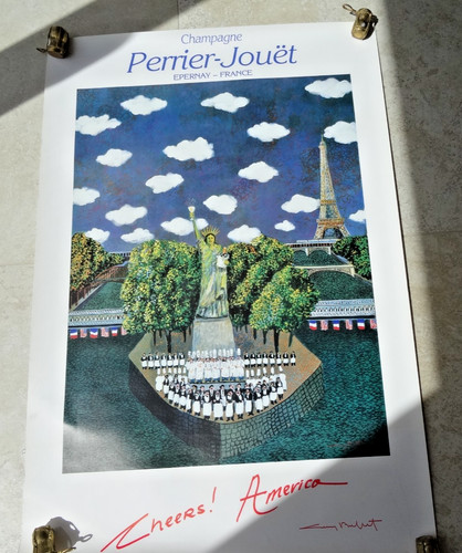 Affiche originale champagne - affiche,