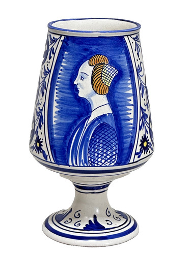 Antico vaso ceramica ritratto