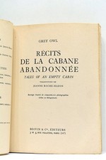 OWL RÉCITS DE LA CABANE