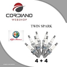 KIT 8 CANDELE ALFA ROMEO ORIGINALI TWIN SPARK 145 146 147 155 156 166 GTV