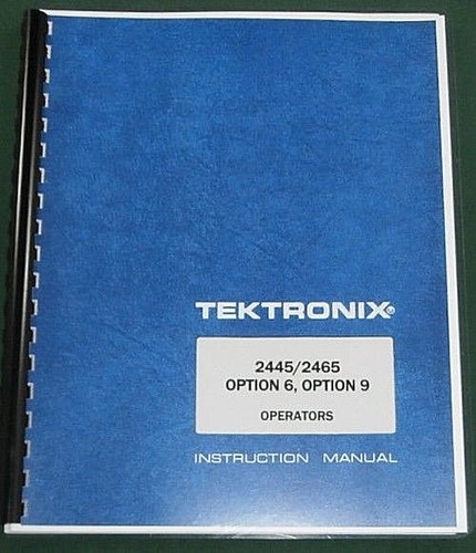 Tektronix 2445 2465 opzione - 2445/2465, 6