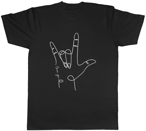 Shirt uomo lingua dei segni - lingua,