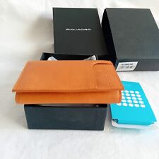 Portachiavi chiuso in pelle PIQUADRO Marrone Square 6 ganci con scatola