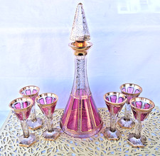 Decanter vintage Moser oro