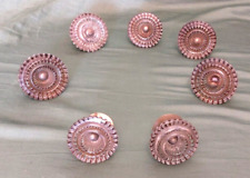 Lotto n. 7 Pomelli  Pomoli Maniglie Anni 40 vintage in vetro murano e metallo