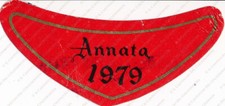 1979 Vino Annata distilleria enoteca bottiglia vecchia etichetta pubblicitaria