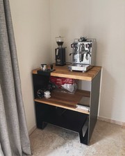 Tavolino barista bar espresso caffè mobile caffè credenza portafiltro ECM