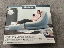 Poltrona gonfiabile comfort cruiser con poggiapiedi modo migliore 