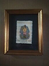 Egitto "Tutankhamon"Papiro Siracusano Originale-Dipinto a mano-autentico Firmato