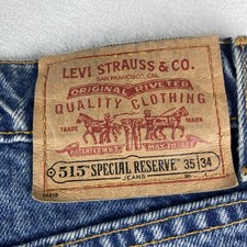 Abbigliamento da lavoro americano Levi’s 515 Relaxed Fit vintage anni 90 made in USA nuovo con etichette 35x34 fondo di magazzino