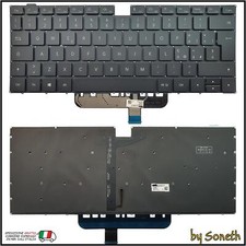 TASTIERA ITALIANA PER HUAWEI MATEBOOK NBB-WAH9 WAH9P WAE9P NERA RETROILLUMINATA