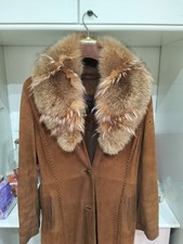 cappotto di renna con collo di