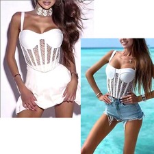 Top Donna modello bustino