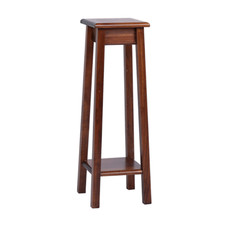 Colonna portavaso in legno arredo ingresso SMALL H77 Noce