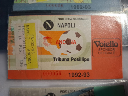 Biglietto ticket calcio napoli - calcio,