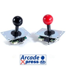 Joystick Sanwa JLF TP 8Y SK Original Arcade Game Bartop Rojo Negro Red Black