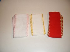 4 BORDI NASTRI FASCE IN TELA AIDA - COLORI VARI - DA RICAMO PUNTO CROCE