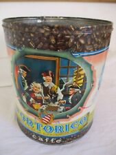 VECCHIA SCATOLA LATTA  PORTORICO CAFFE  vintage tin box collezione barattolo