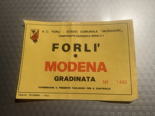 Forli modena biglietto ticket - forli'-modena, biglietto/ticket