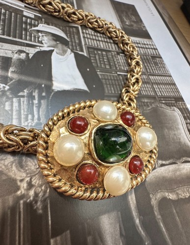 Vintage chanel gripoix perle - chanel,