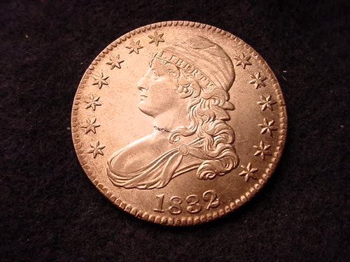 1832 capped bust half - bust, dollar