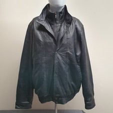 Giacca pelle nera uomo Chaps