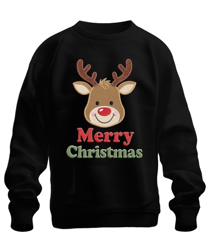 Felpa merry christmas renna - merry,
